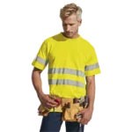 150g Poly Cotton Safety T-Shirt with tape