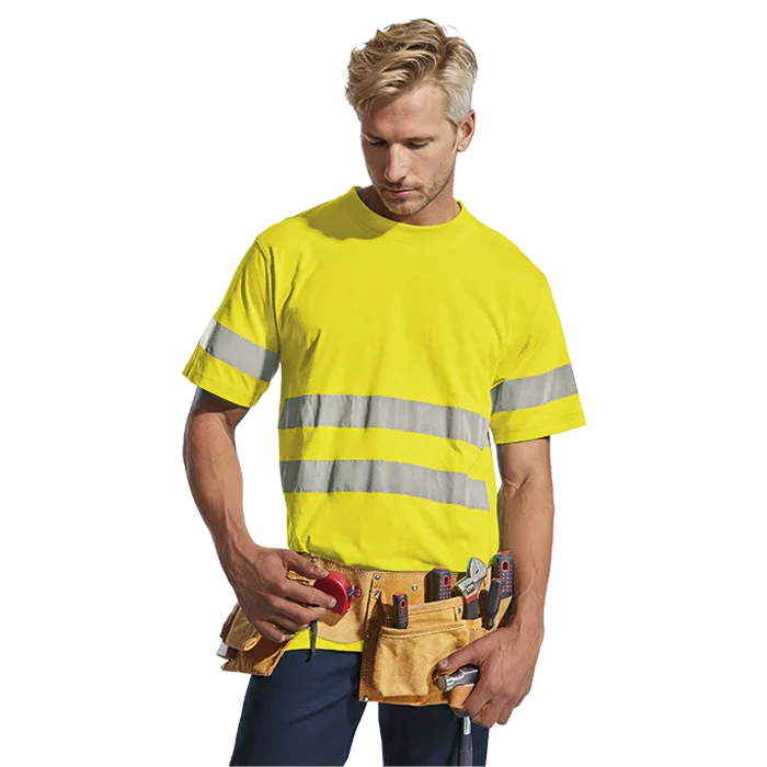 150g Poly Cotton Safety T-Shirt with tape