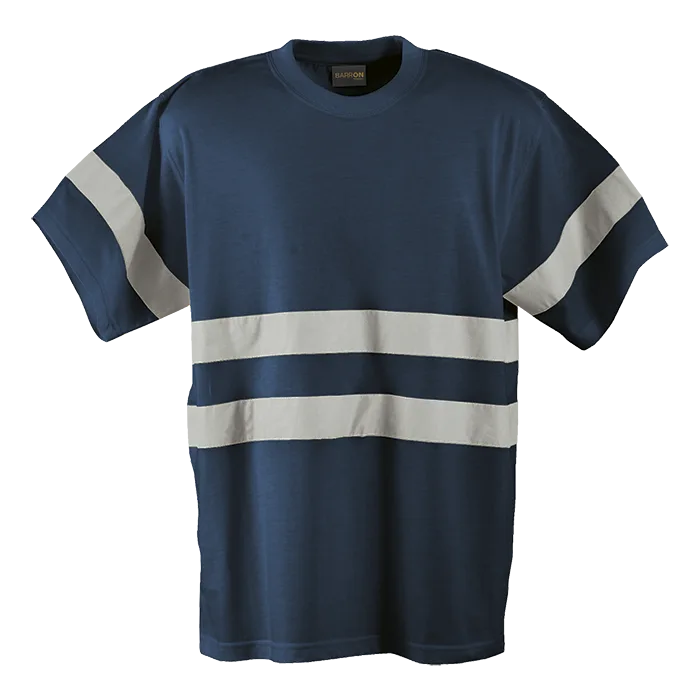 150g Poly Cotton Safety T-Shirt with tape - Image 2