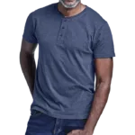 Henley Short Sleeve T-Shirt Mens
