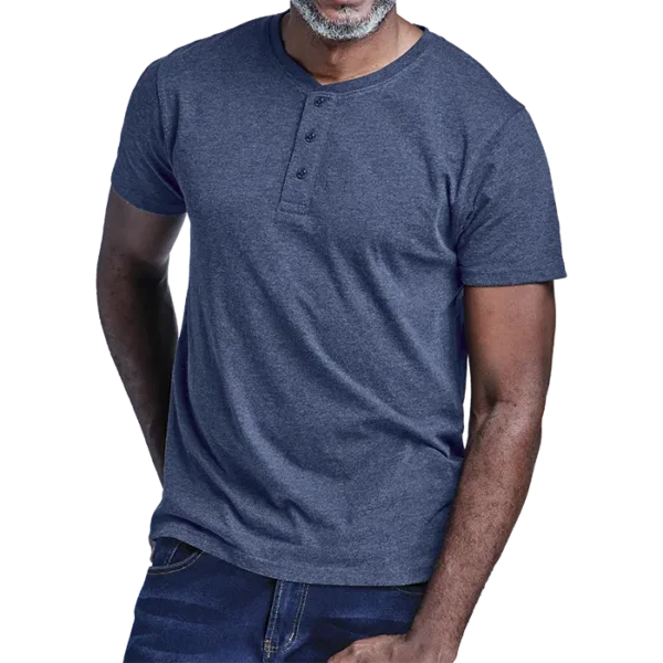 Henley Short Sleeve T-Shirt Mens