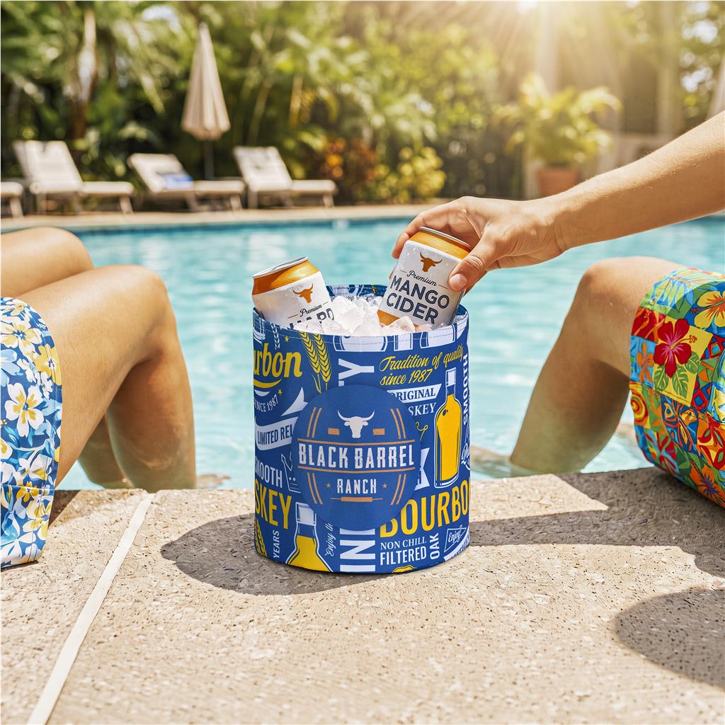 Hoppla Coldford Polyester Collapsible Ice Bucket - Image 5